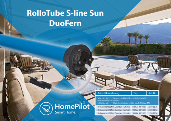 RolloTube S-line Sun DuoFern